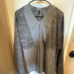 Mens Grey Lululemon Full Zip Light Jacket